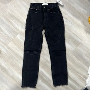 Abercrombie mom jeans high rise